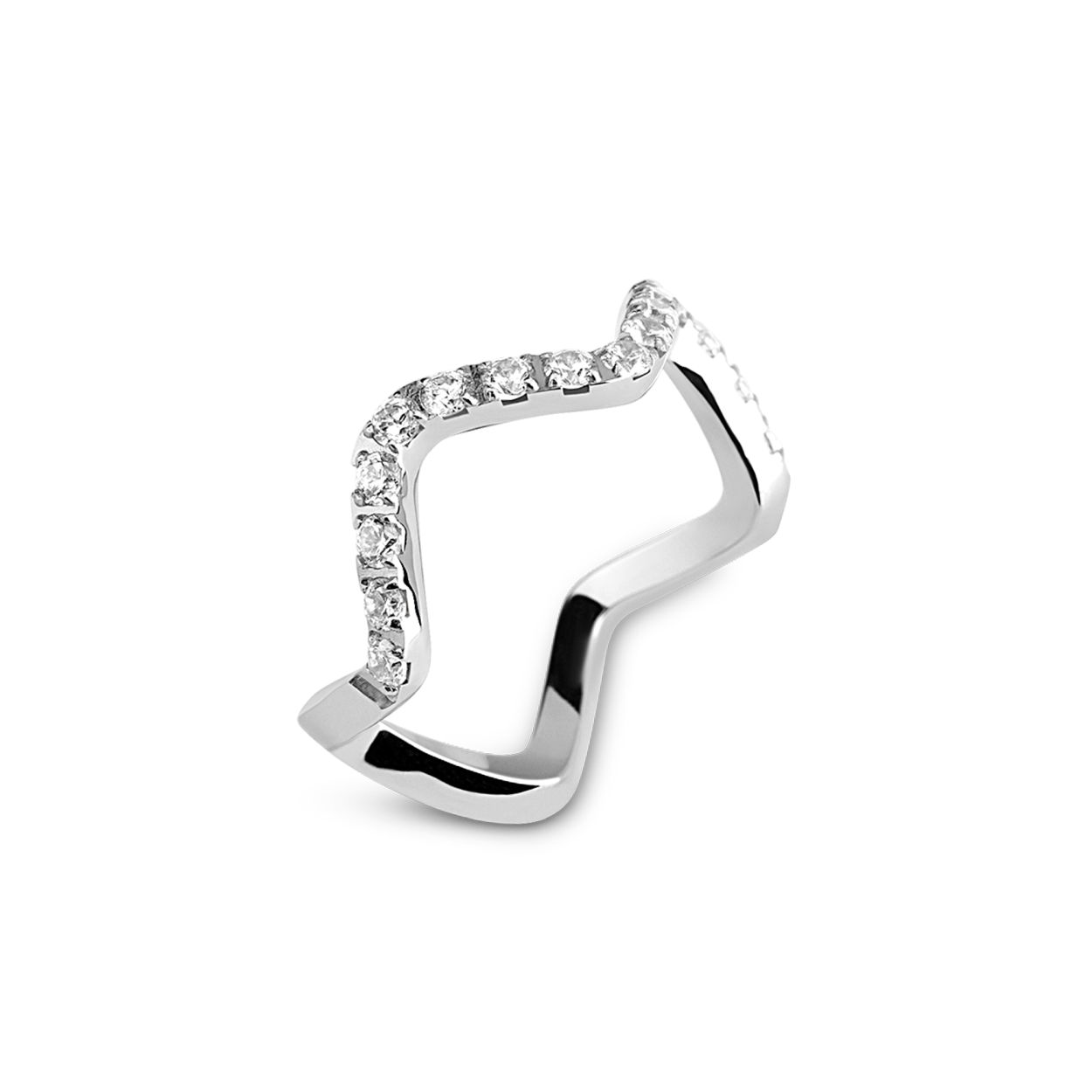 Dit is een zilverkleurige ring uit de collectie Friends in maat 58