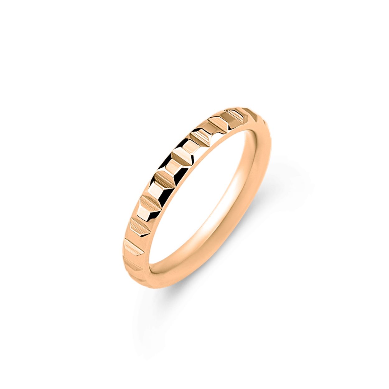 Dit is een rosekleurige ring uit de collectie Friends in maat 54