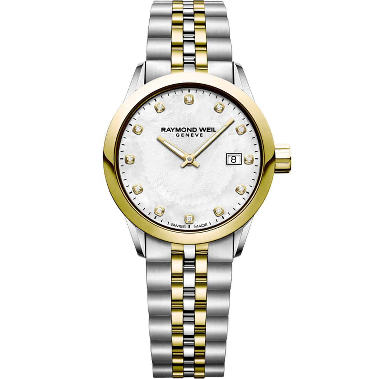 Freelancer dames, bicolor  met parelmoer wijzerplaat