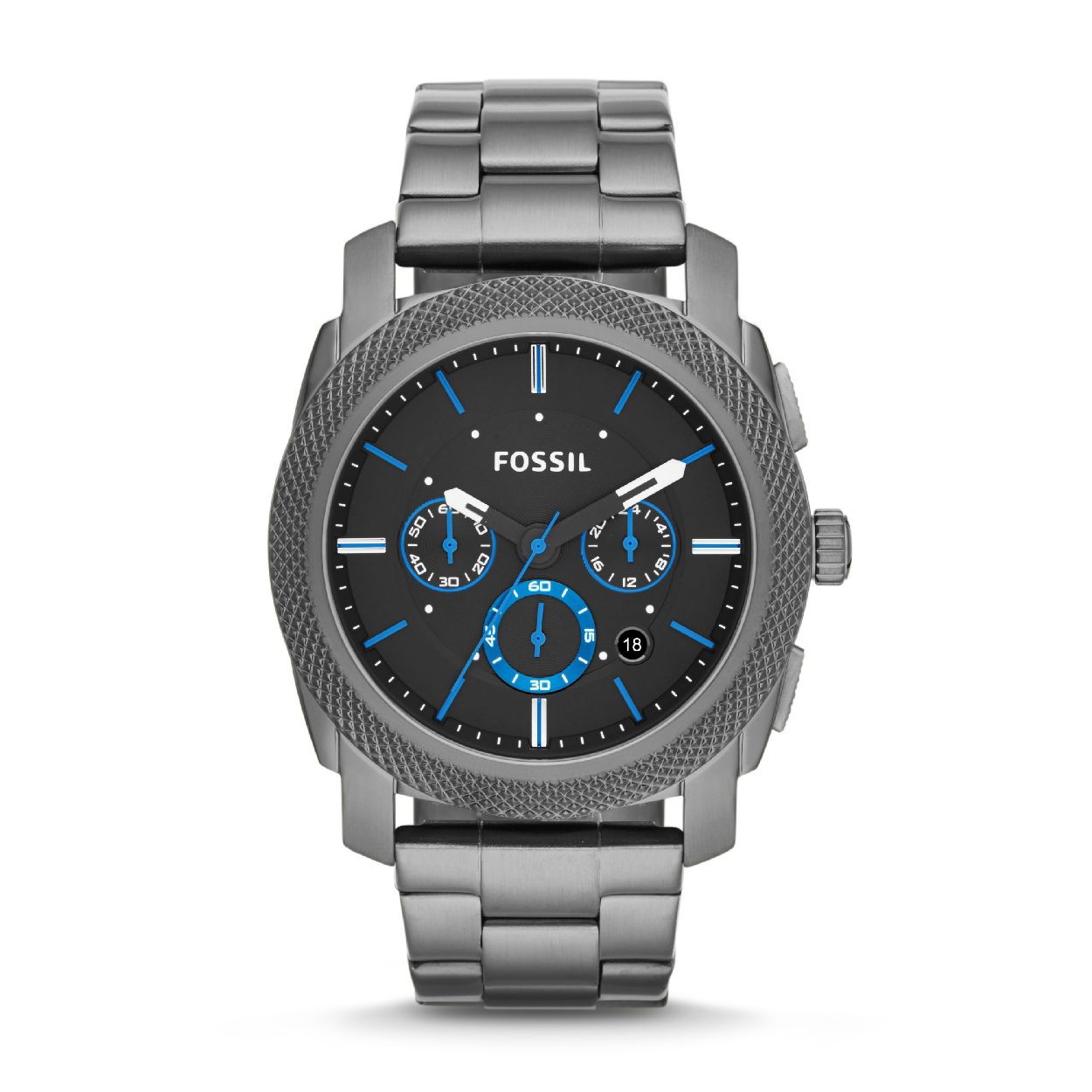 Dit herenhorloge is van het merk Fossil. Het is een chrono horloge met een band gemaakt van edelstaal. De diameter van de kast is 45 mm.
De verdere specificaties van het horloge zijn als volgt:
Bandbreedte (mm): 24
Kastmateriaal: edelstaal
Techniek: quartz