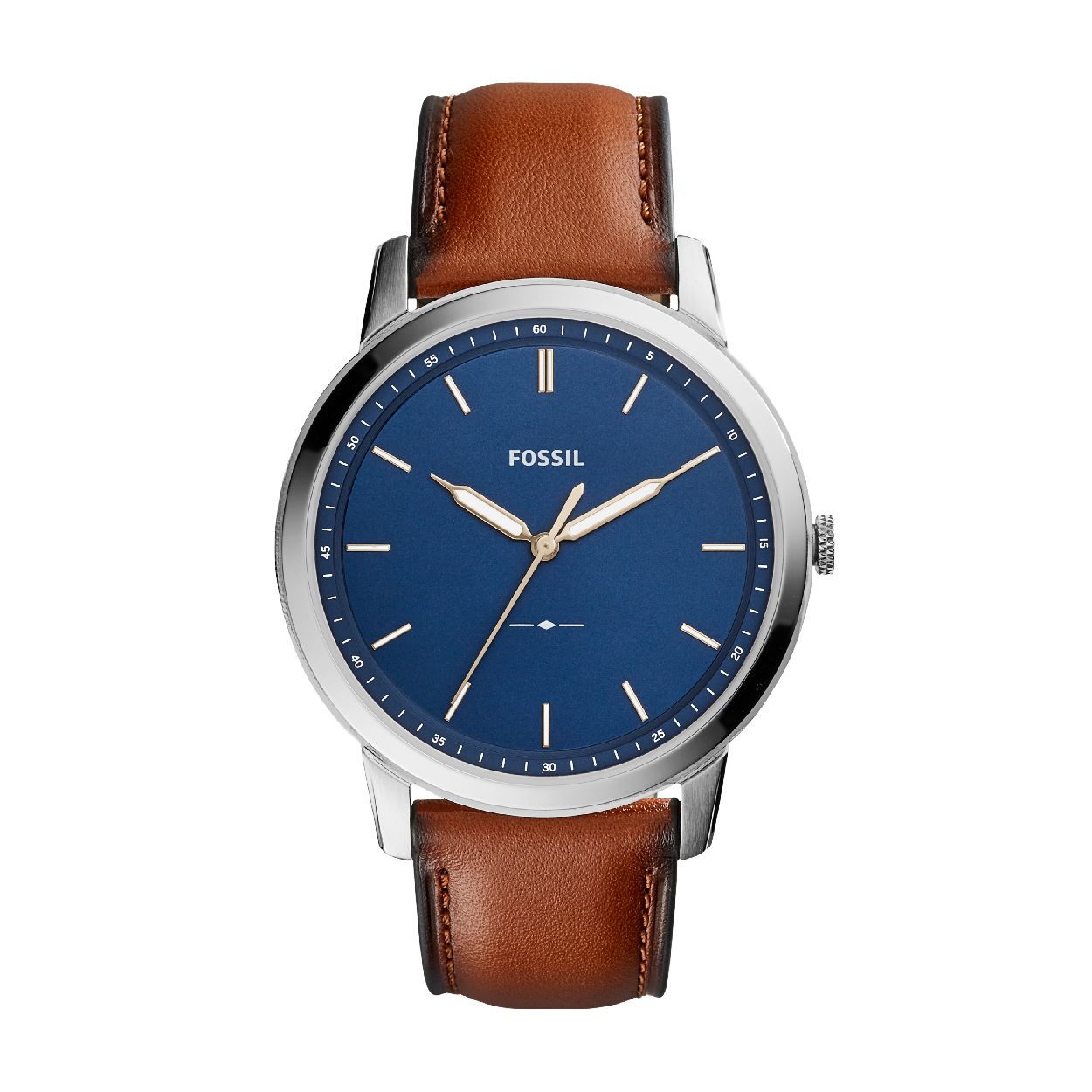 Dit herenhorloge is van het merk Fossil. Het is een  horloge met een band gemaakt van leer. De diameter van de kast is 44 mm.
De verdere specificaties van het horloge zijn als volgt:
Bandbreedte (mm): 22
Kastmateriaal: edelstaal
Techniek: quartz