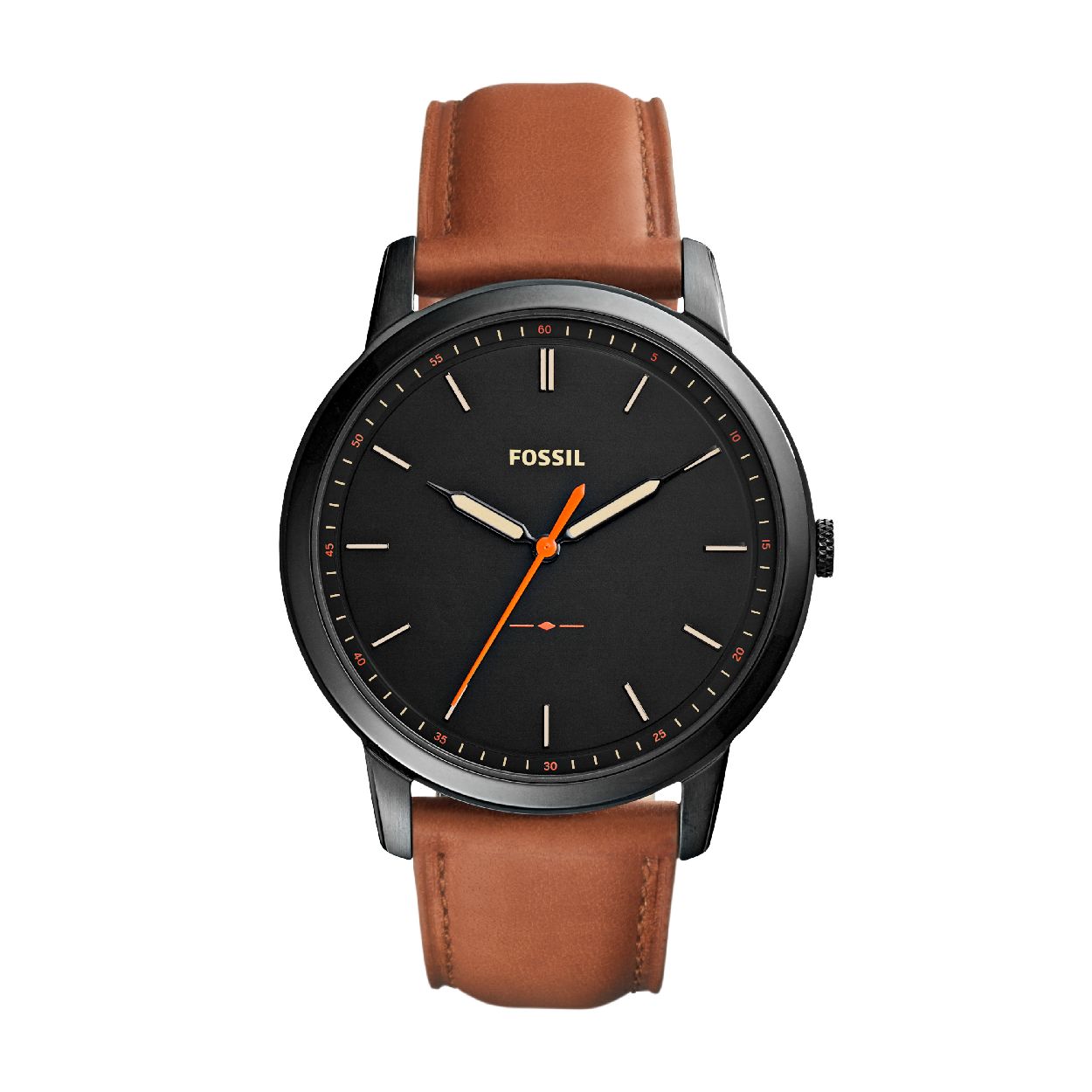 Dit herenhorloge is van het merk Fossil. Het is een  horloge met een band gemaakt van leer. De diameter van de kast is 44 mm.
De verdere specificaties van het horloge zijn als volgt:
Bandbreedte (mm): 22
Kastmateriaal: edelstaal
Techniek: quartz