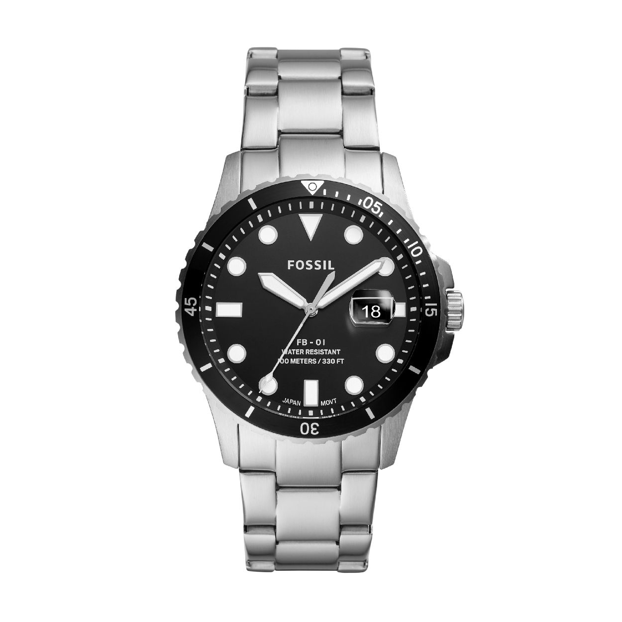Dit herenhorloge is van het merk Fossil. Het is een  horloge met een band gemaakt van edelstaal. De diameter van de kast is 42 mm.
De verdere specificaties van het horloge zijn als volgt:
Bandbreedte (mm): 22
Kastmateriaal: edelstaal
Techniek: quartz