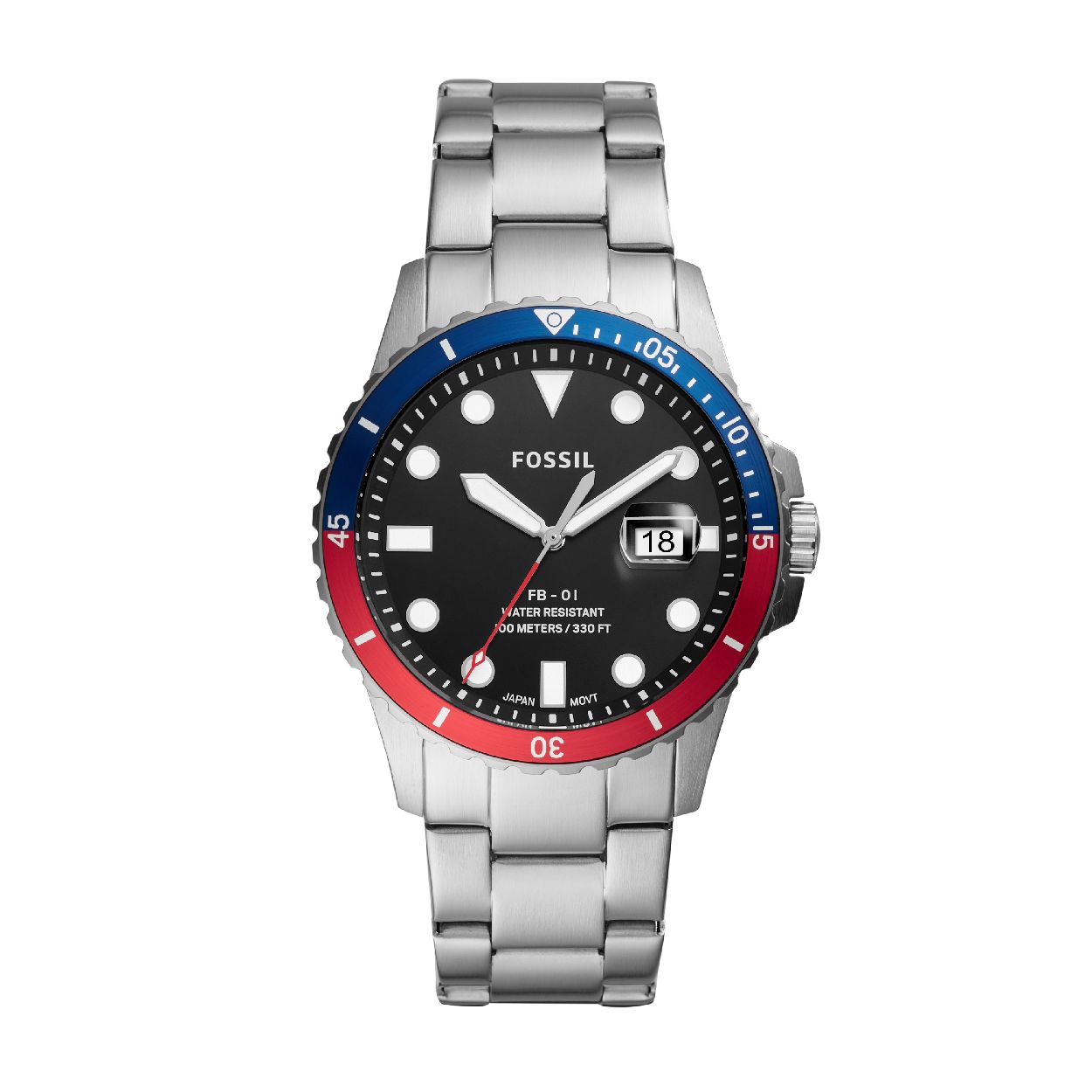 Dit herenhorloge is van het merk Fossil. Het is een  horloge met een band gemaakt van edelstaal. De diameter van de kast is 42 mm.
De verdere specificaties van het horloge zijn als volgt:
Bandbreedte (mm): 22
Kastmateriaal: edelstaal
Techniek: quartz