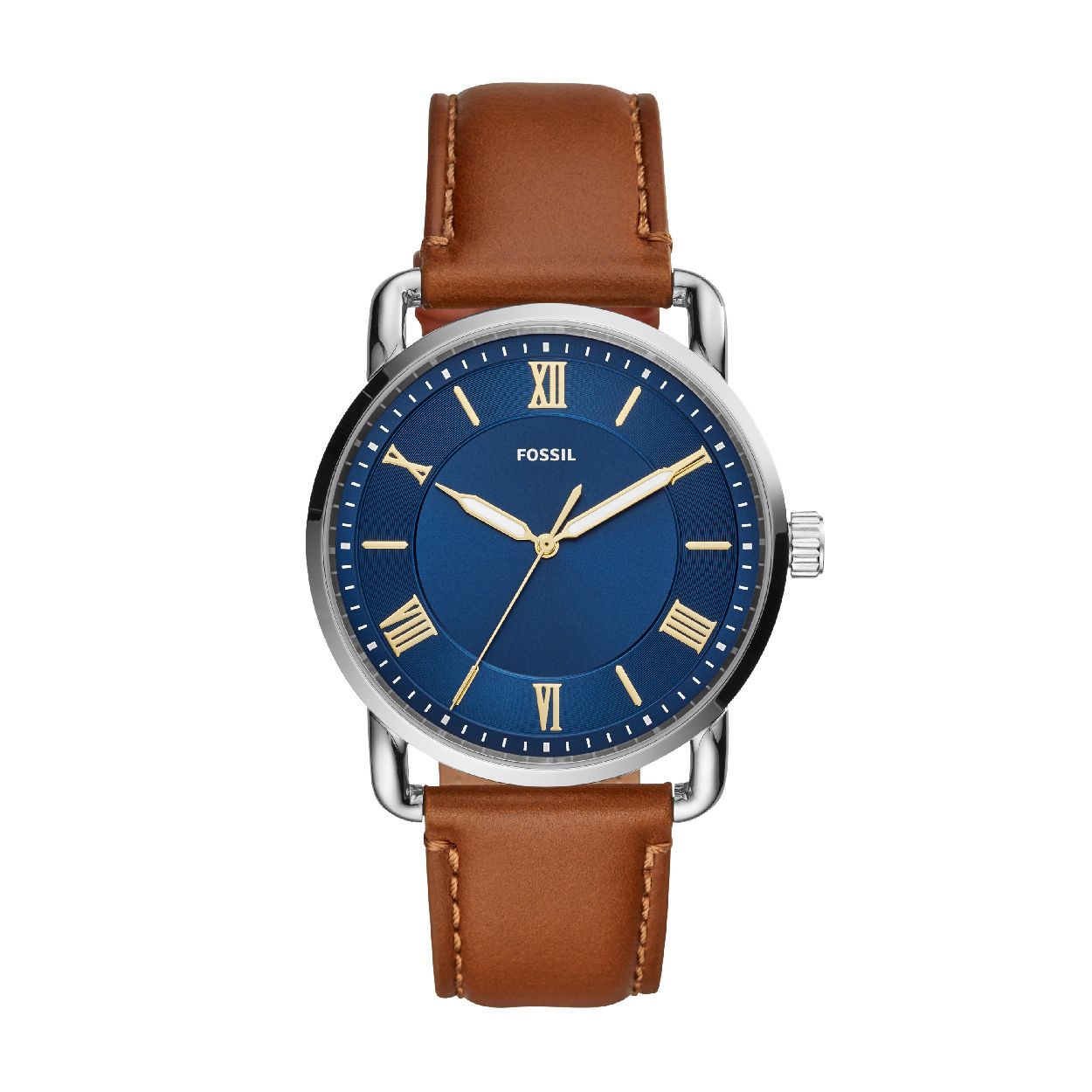 Dit herenhorloge is van het merk Fossil. Het is een  horloge met een band gemaakt van leer. De diameter van de kast is 42 mm.
De verdere specificaties van het horloge zijn als volgt:
Bandbreedte (mm): 22
Kastmateriaal: edelstaal
Techniek: quartz