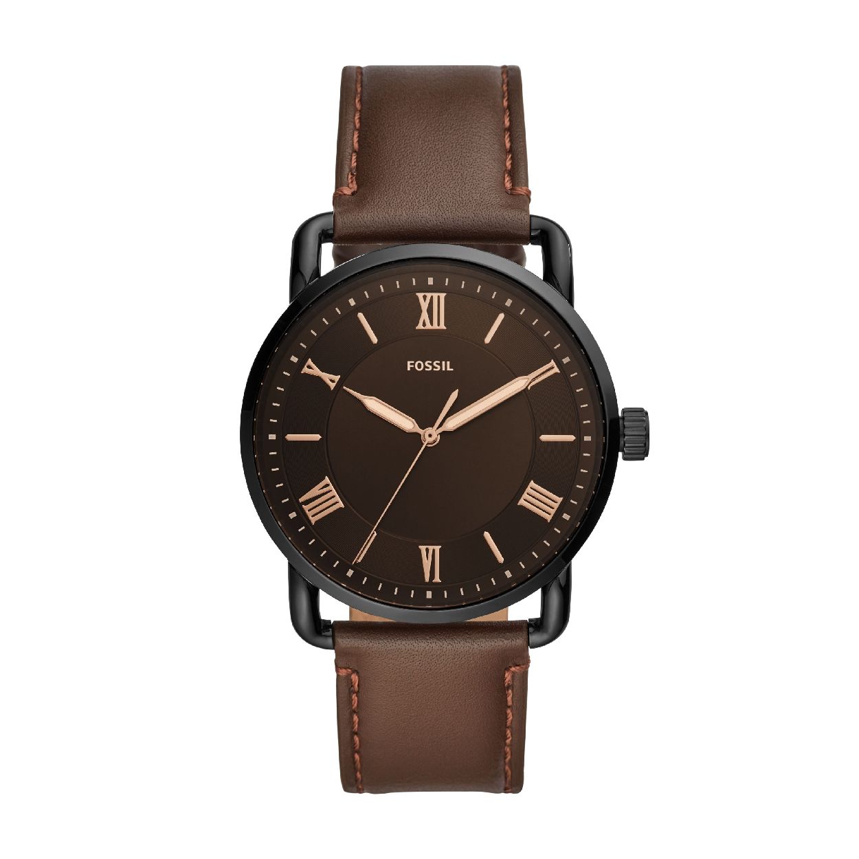 Dit herenhorloge is van het merk Fossil. Het is een  horloge met een band gemaakt van leer. De diameter van de kast is 42 mm.
De verdere specificaties van het horloge zijn als volgt:
Bandbreedte (mm): 22
Kastmateriaal: edelstaal
Techniek: quartz