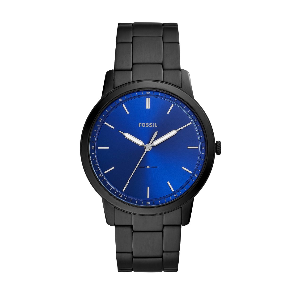 Mooi horloge van Fossil, met een kast van edelstaal en een band van edelstaal.