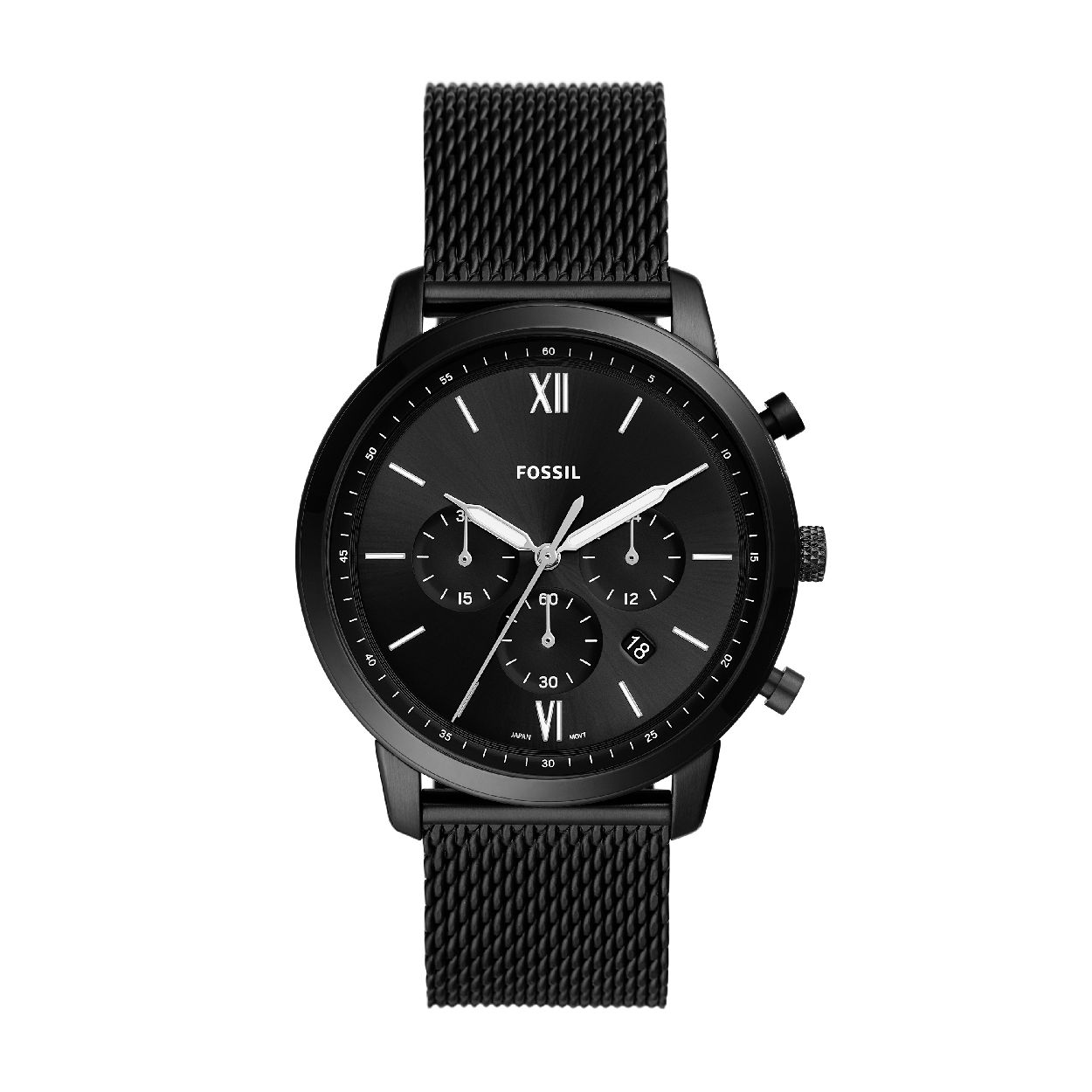 Dit herenhorloge is van het merk Fossil. Het is een chrono horloge met een band gemaakt van edelstaal . De diameter van de kast is 44 mm.
De verdere specificaties van het horloge zijn als volgt:
Bandbreedte (mm): 22
Kastmateriaal: edelstaal
Techniek: quartz