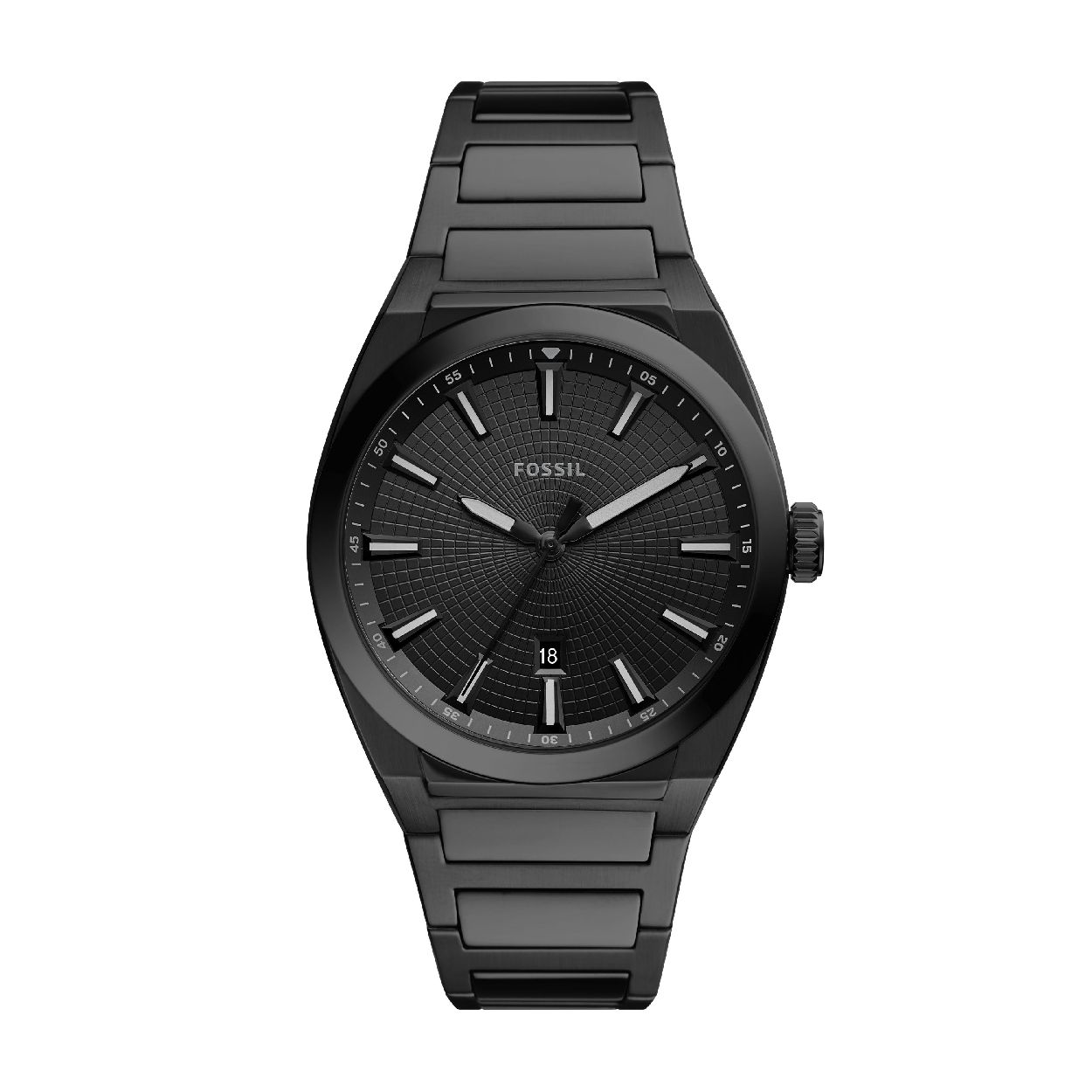 Dit herenhorloge is van het merk Fossil. Het is een  horloge met een band gemaakt van edelstaal. De diameter van de kast is 42 mm.
De verdere specificaties van het horloge zijn als volgt:
Bandbreedte (mm): 18
Kastmateriaal: edelstaal
Techniek: quartz
