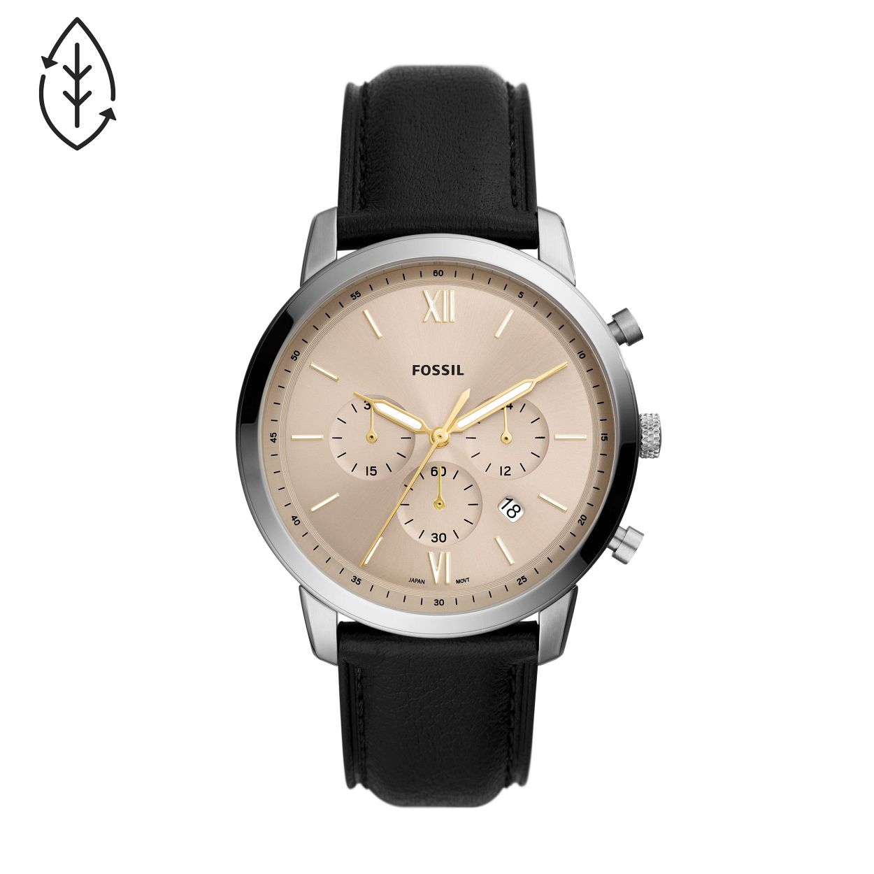 Dit Herenhorloge is van het merk FOSSIL uit de collectie neutra. Het is een chronograaf horloge gemaakt van edelstaal. De diameter van de kast is 44 mm.
De verdere specificaties van het horloge zijn als volgt:
Bandbreedte (mm): 22mm
Kastmateriaal: edelstaal
Techniek: quartz