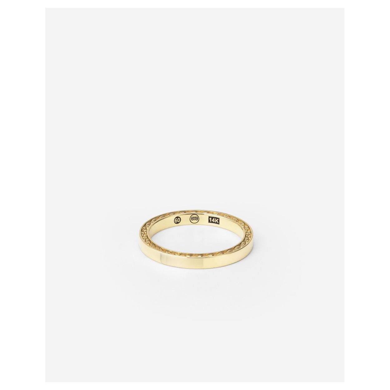 G403 54 - George Mini Smooth Ring 14kt Goud