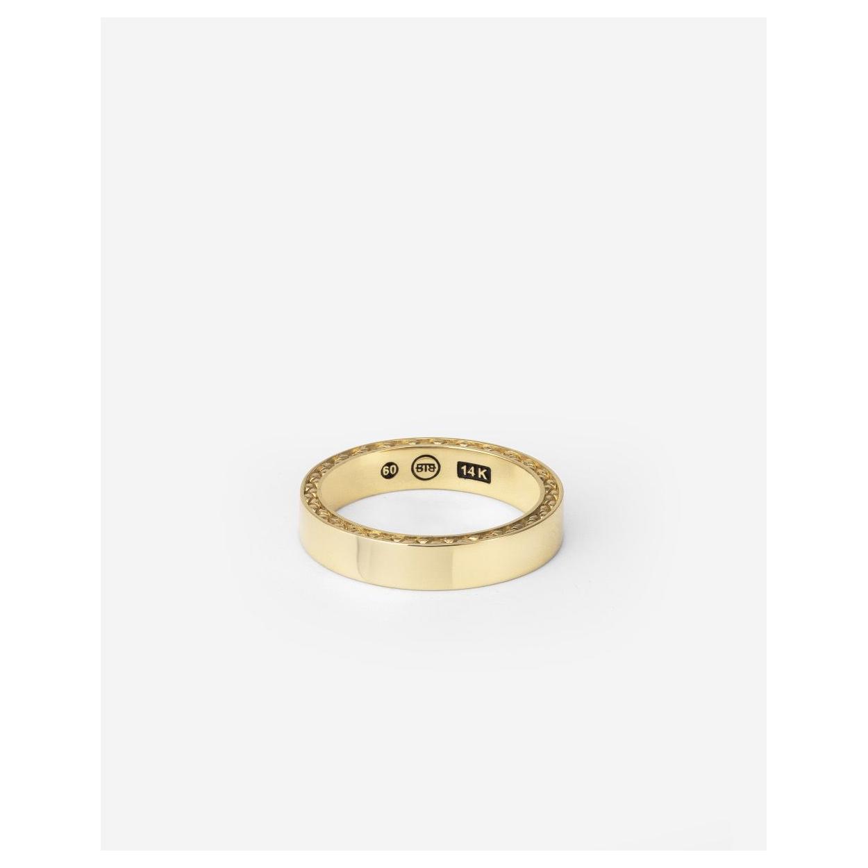 G404 60 - George Small Smooth Ring 14kt Goud