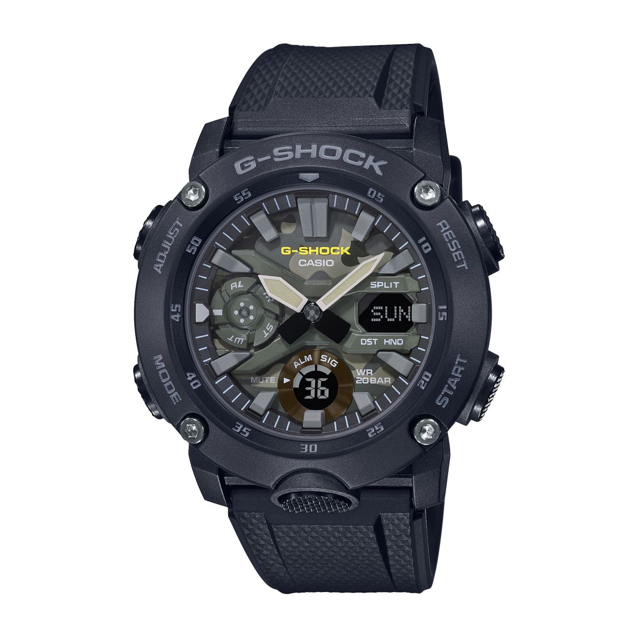 Dit horloge van Casio komt uit de collectie: G-SHOCK Classic. Dit horloge heeft de volgende functies: LED lampje, 5 alarmen per dag, Automatische kalender, 12/24-uurs tijdweergave, Wijzer beweeg functie, Schokbestendig, Stopwatchfunctie - 1/100 sec. - 24 uur, Wereldtijden