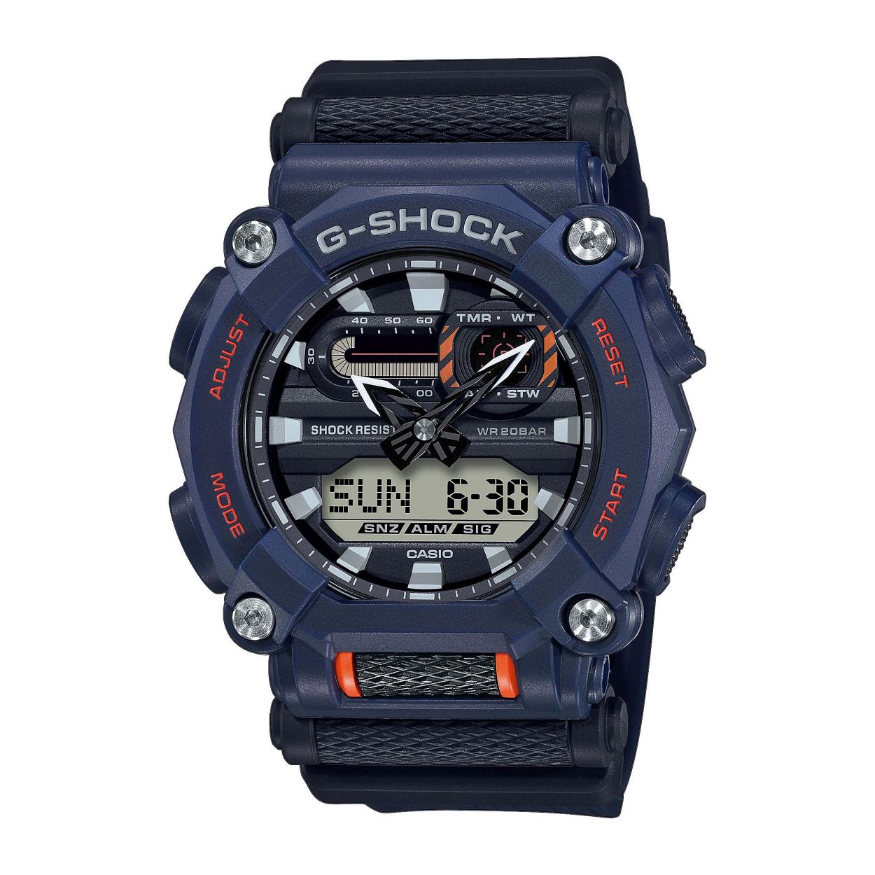 Dit herenhorloge is van het merk Casio. Het is een digitaal analoog horloge gemaakt van kunststof
De verdere specificaties van het horloge zijn als volgt:
Glassoort: mineraal
Kastmateriaal: kunststof
Waterdichtheid: 20 ATM
Kastkleur: Blauw
Bandmateriaal: Kunststof
Bandkleur: Blauw
Kastmaat: 50
Wijzerplaatkleur: Blauw
Kastvorm: Rond
Sluiting: Gesp