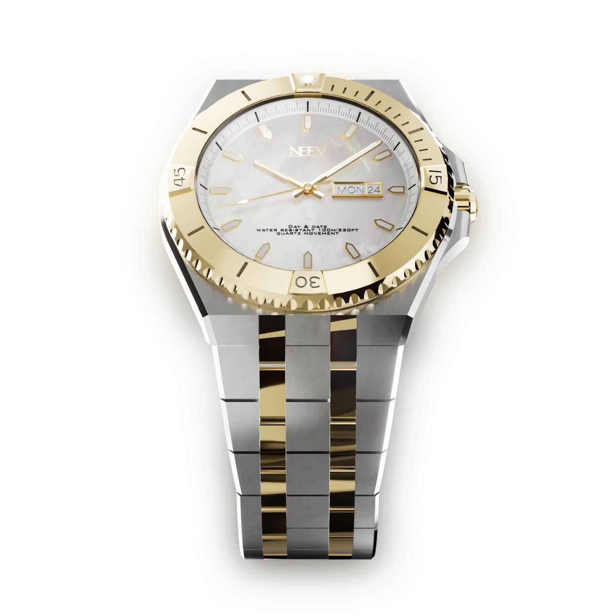 De Hackler is een prachtige verschijning en is zeer stijlvol tijdens iedere gelegenheid. Het robuuste staal met het glanzende goud geeft dit horloge een bijzonder eigen karakter. De Hackler is subtiel, elegant en sexy.