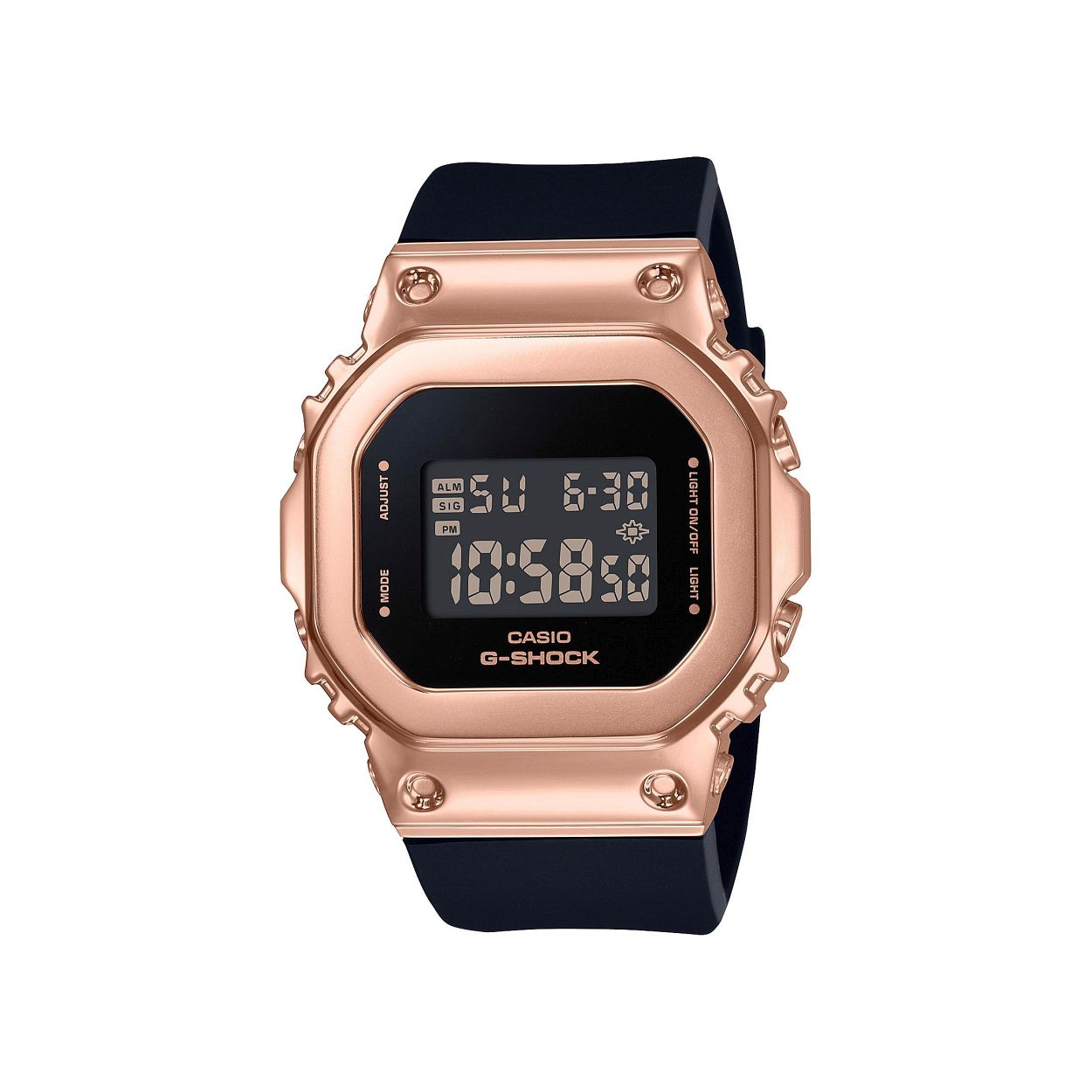 Dit dameshorloge is van het merk Casio. Het is een digitaal horloge gemaakt van kunststof
De verdere specificaties van het horloge zijn als volgt:
Glassoort: mineraal
Kastmateriaal: kunststof
Waterdichtheid: 20 ATM
Kastkleur: Rosegoud
Bandmateriaal: Kunststof
Bandkleur: Zwart
Kastmaat: 38
Wijzerplaatkleur: Zwart
Kastvorm: Overig
Sluiting: Gesp