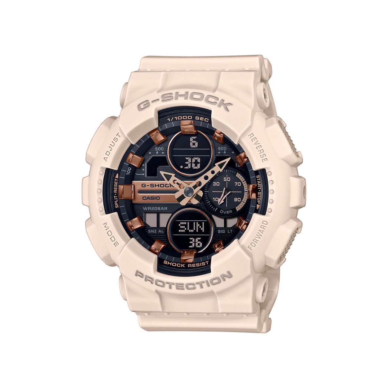 G-Shock horloge met kunststof band, ana/digi roze/rose