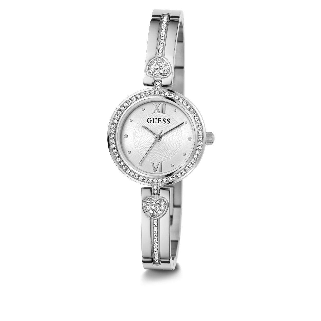 Dit horloge is de perfecte mix van elegantie en stijl. De kristallen details voegen een vleugje glamour toe aan de zilveren kleur, terwijl het hartvormige ontwerp een romantische touch geeft. Een subtiel dames horloge dat gemakkelijk te combineren is met elke outfit. Of je nu een zakelijke afspraak hebt of een avondje uit gaat, dit horloge zal je look compleet maken. Het is een tijdloos accessoire dat je jarenlang plezier zal geven en waar je ongetwijfeld veel complimenten over zult ontvangen.
