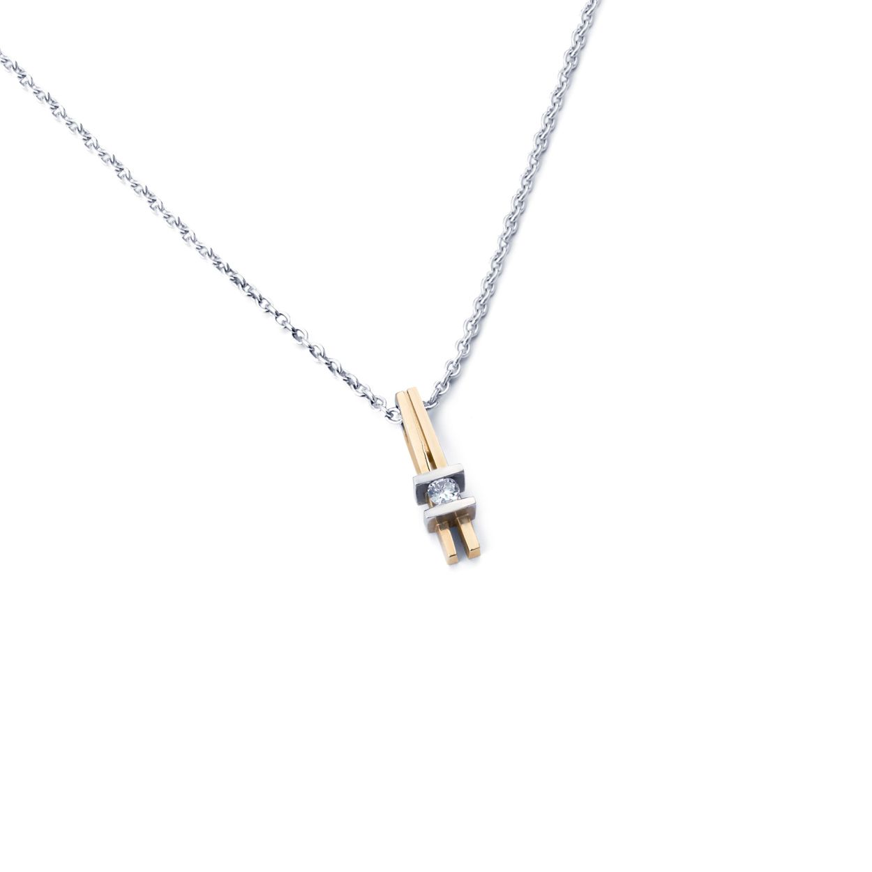 gouden hanger R&C model Julie (95) met Diamant - Briljant 0.02 Crt P/W 

ook leverbaar in: - rosé geel en Witgoud (14 krt) 
dit sieraad valt onder het groeibriljant systeem 

- diamant kwaliteit Pikee - wesselton