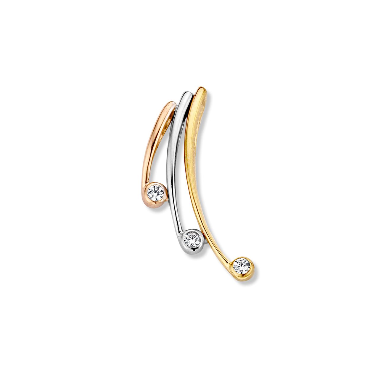 Hanger tricolor zirkonia