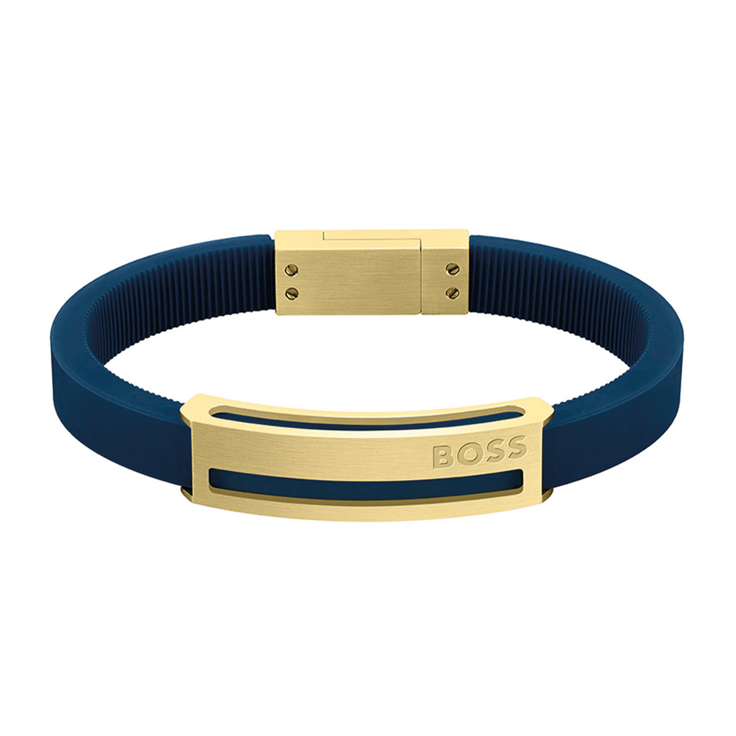 BOSS JEWELS HBJ1580362M SARKIS A Mannen Armband 19cm
Deze armband van BOSS uit de Sarkis A serie met artikelnr. HBJ1580362M is een stoer sieraad voor de BOSS klant. De zwarte siliconen armband heeft een magneet sluiting en bovenop een goudkleurige stalen plaat met daarin het BOSS logo gegraveerd. De armband is mooi te combineren met andere sieraden van BOSS. 

Het merk:
HUGO BOSS is afgestemd op levensstijlen waar het gaat om kwaliteit en precisie. Het wereldwijde fashionlabel is verdeeld in twee merken: BOSS en HUGO. Het merk BOSS biedt geavanceerde, moderne horloges gericht op kwaliteit en design om een onberispelijke look te cre&euml;ren &ndash; of het nu zakelijk, casual of sportief is. Ontdek de nieuwe horlogecollectie die bewijst dat details echt het verschil maken.

Specificaties:
- Artikelnr: HBJ1580362M
- Zwarte armband
- Materiaal: Siliconen met Staal
- Lengte: 19cm