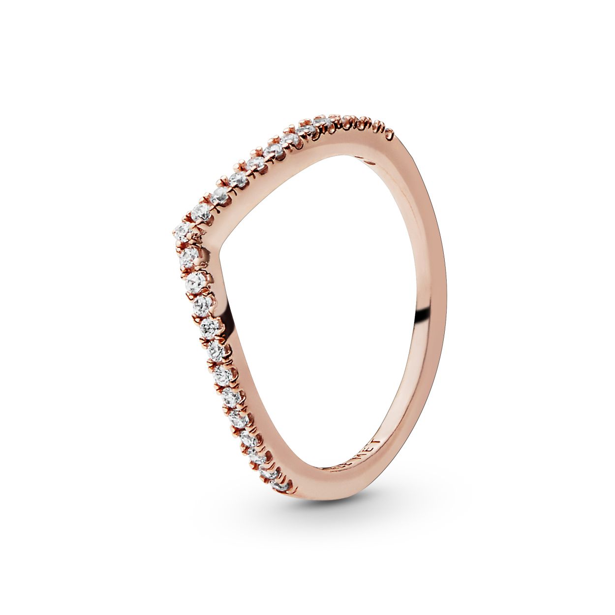 Sprankelende Wishbone Ring