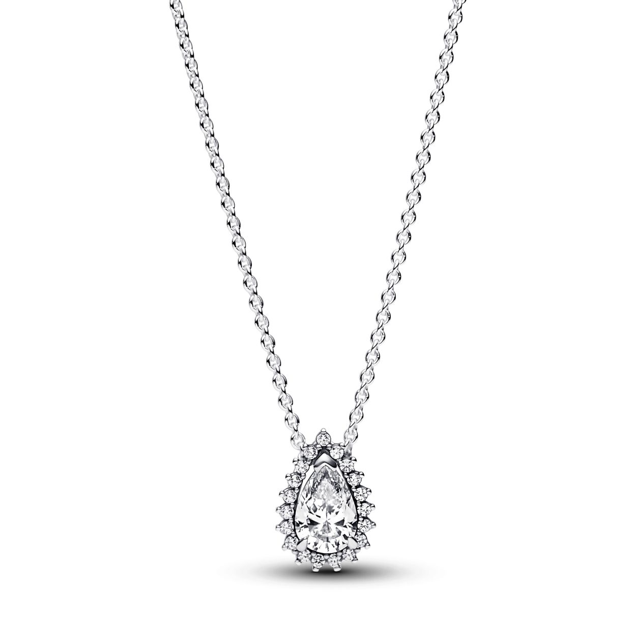 Pandora sterling silver collier with clear cubic zirconia - 392832C01-45