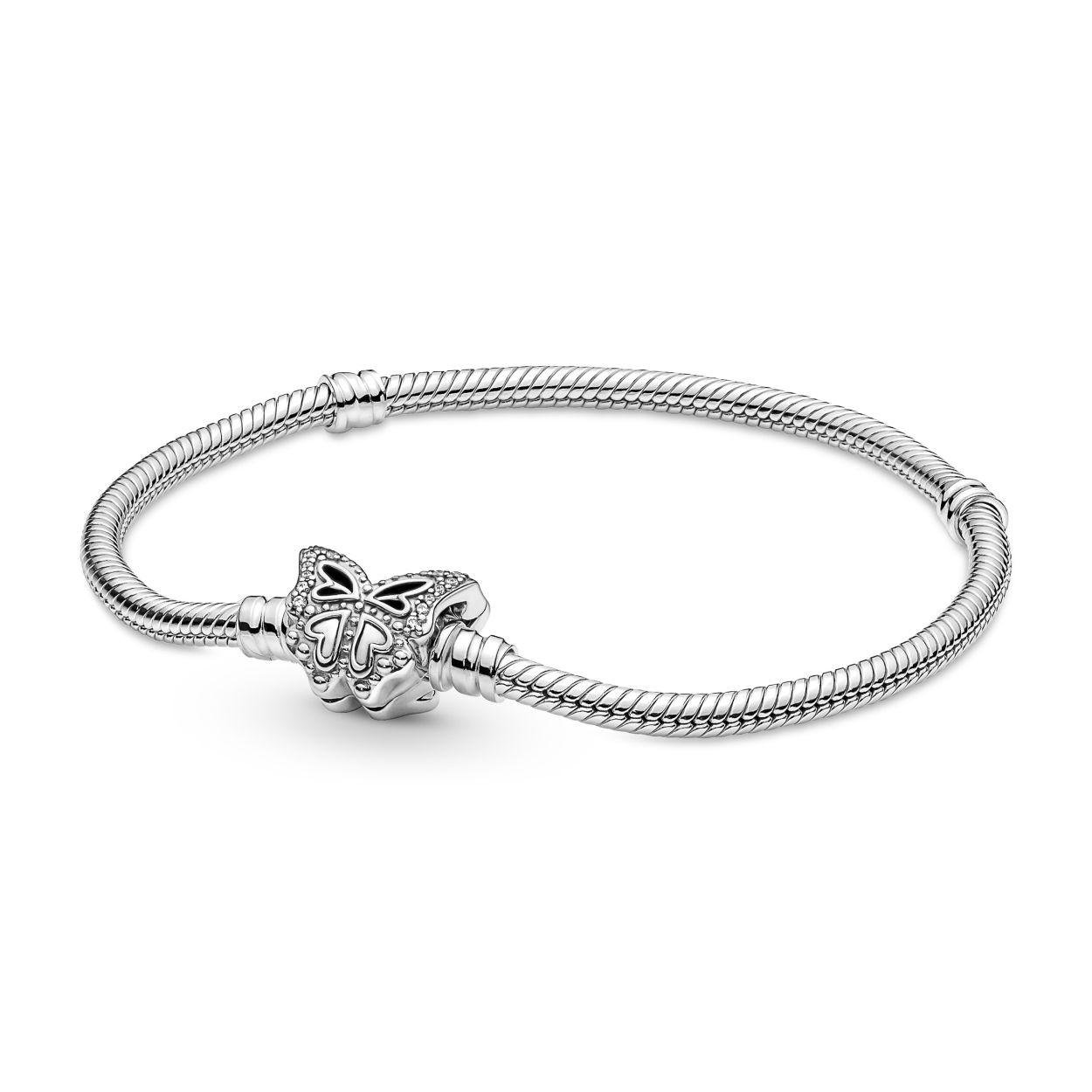 Pandora Moments Snake Chain Armband met Vlindersluiting