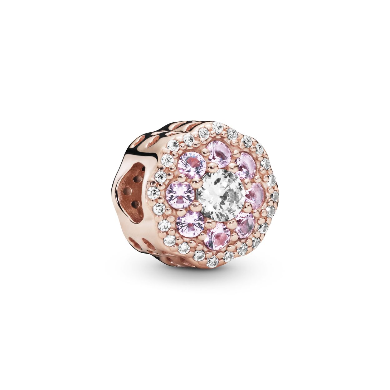 Pandora - Flower Pink Mist Crystal met zirconia - 787851NPM