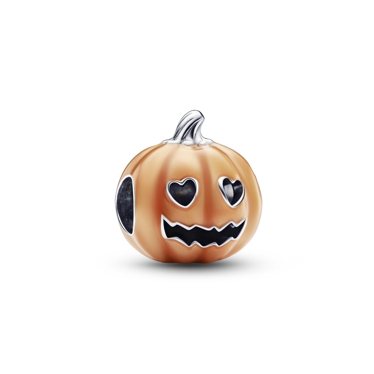 Deze sterling zilveren Glow-in-the-dark Spooky Pumpkin Bedel is de perfecte vriend voor Halloween. Deze met emaille beschilderde bedel is verfijnd met een griezelig gezicht en hartvormige ogen. Hij wordt donkergroen als het licht uitgaat�� als magie. Kom in de sfeer van de engste tijd van het jaar en combineer hem met andere feestdagenbedels voor een stijlvolle Halloween-look.