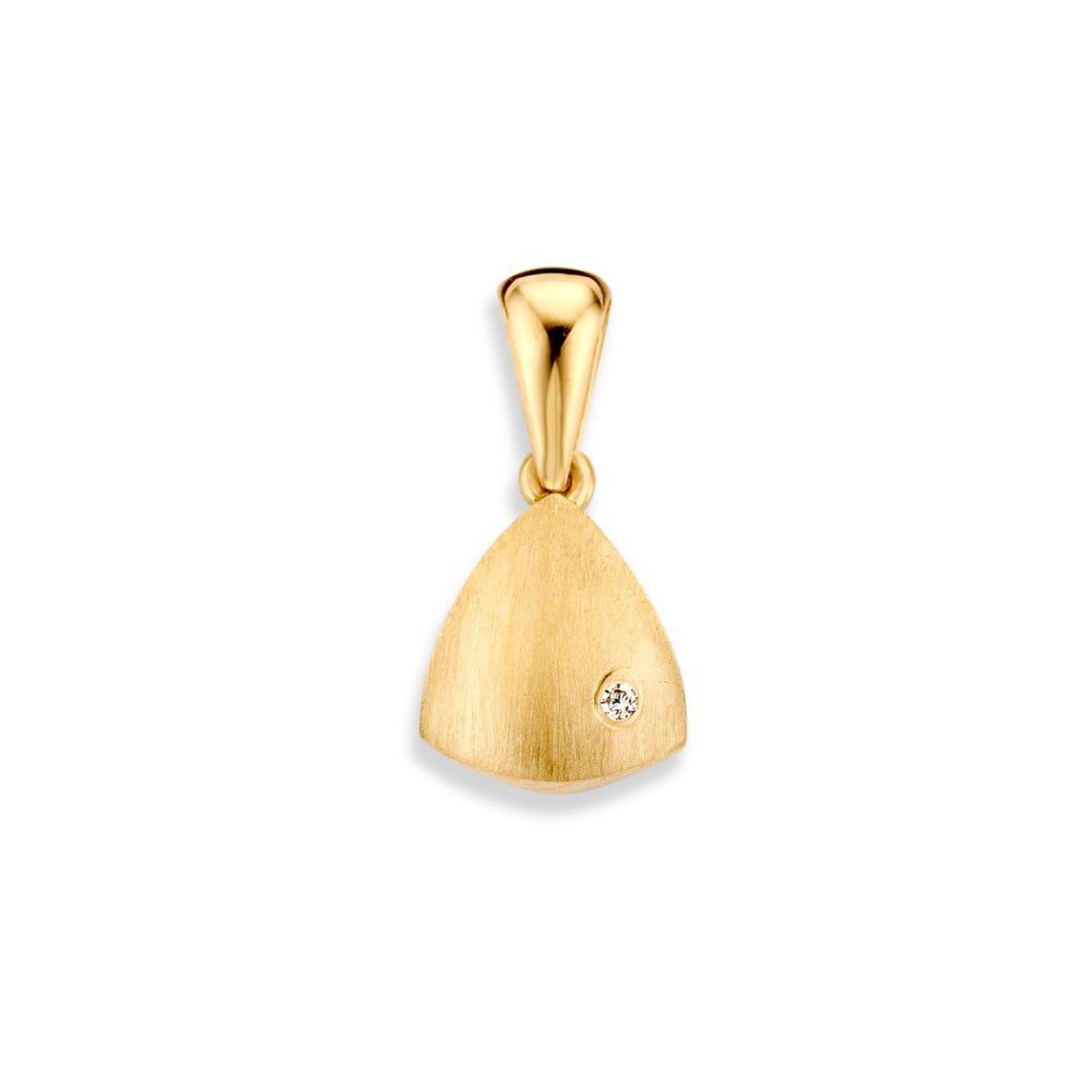 Hanger geelgoud zirkonia