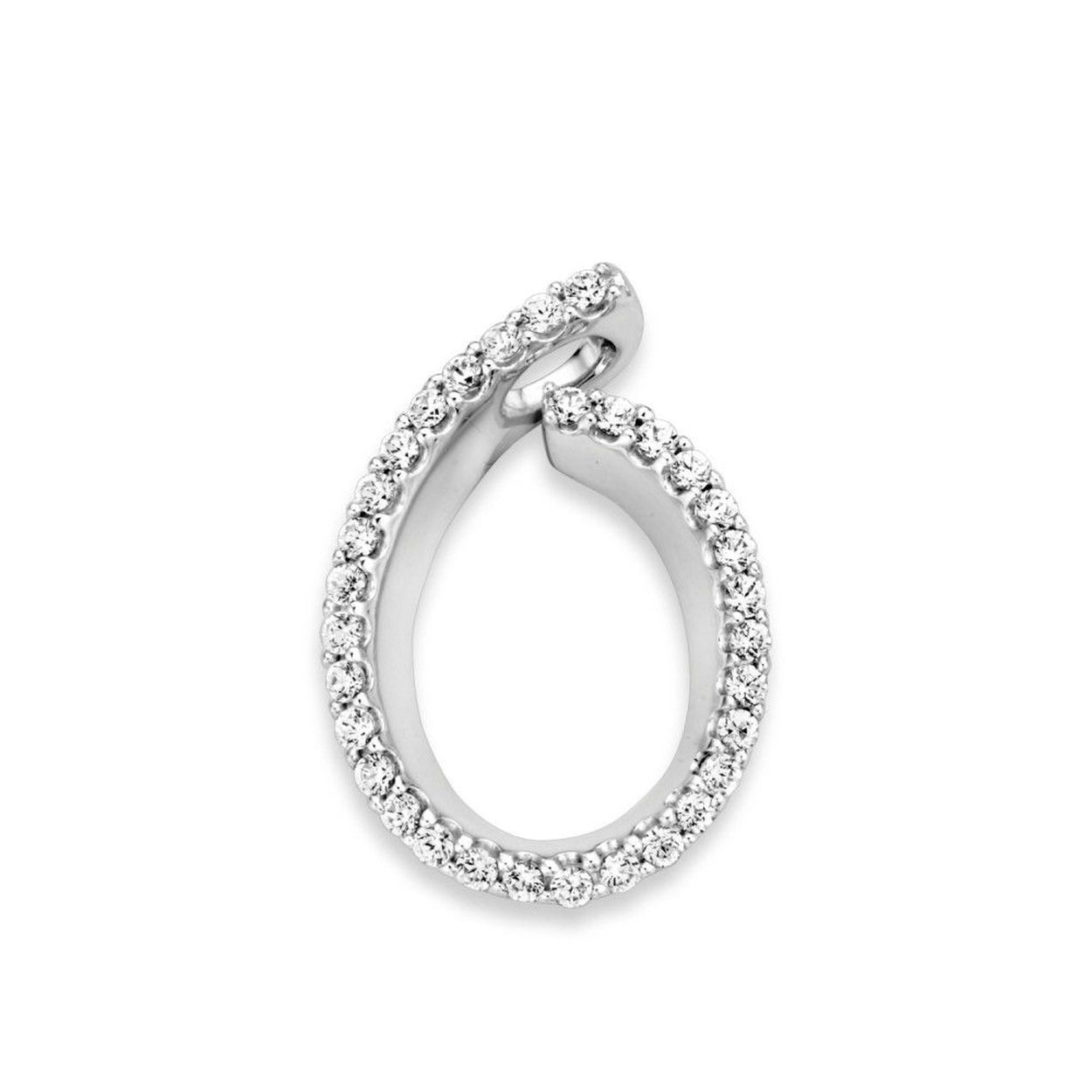 Hanger witgoud zirkonia