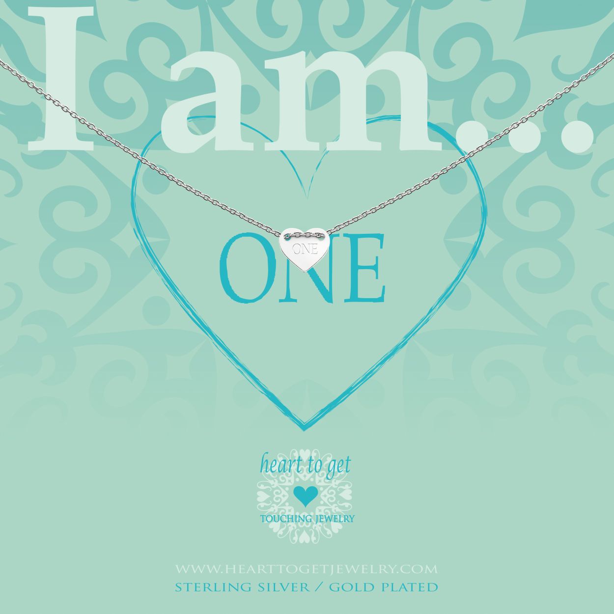 Heart To Get Iam436N-One-S Ketting Zilverkleurig Hart Is Van De One Collectie