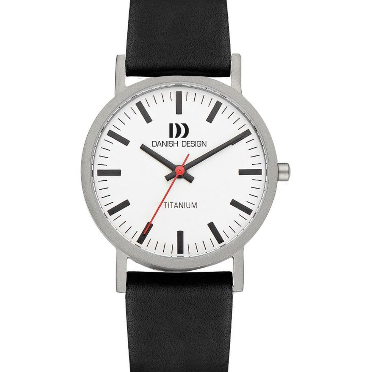 HORLOGE HEREN W3 WIT STATIONSKLOK TITANIUM IQ14Q199