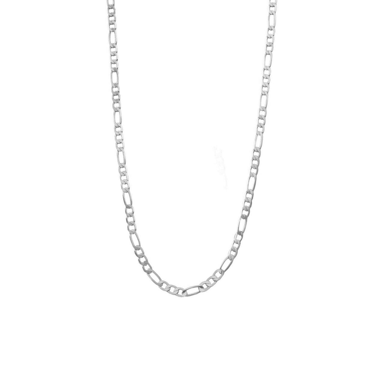Deze Ketting van het merk Dansk heeft de kleur Zilver mat. Dansk Isolde Figaro Necklace Rhodium Plating