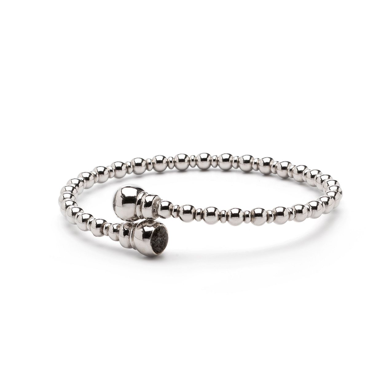 Elegante zilveren armband met subtiel verwerkte as van uw geliefde SEE-BL007