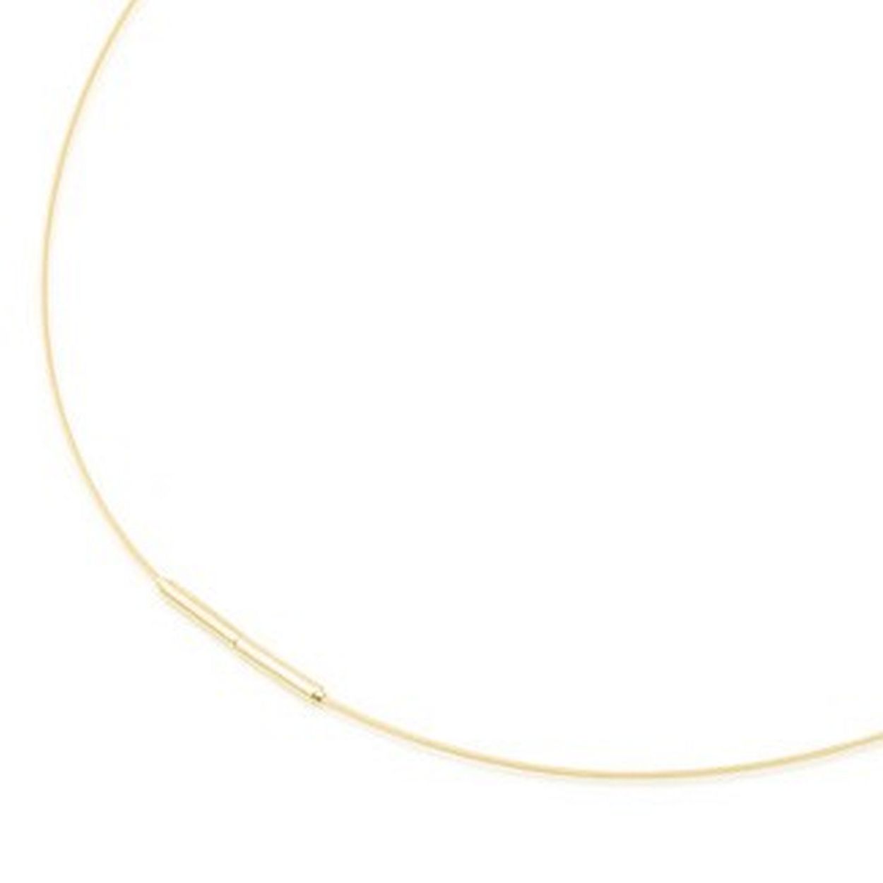 Boccia spang collier verguld 42 cm, gemaakt van titanium 
Mooi te combineren met een van de elegante hangers van Boccia