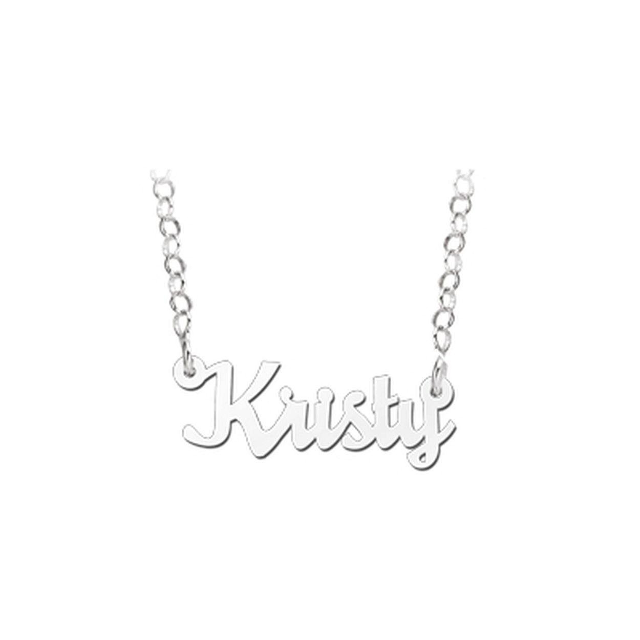 Zilveren naamcollier Kristy ZNK37