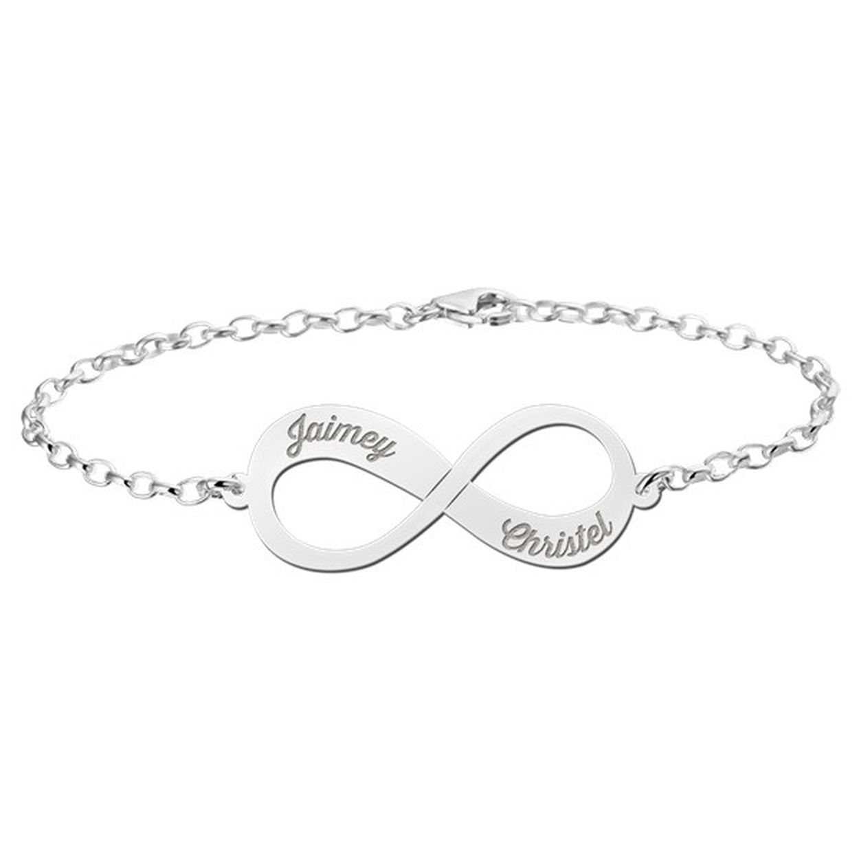 Infinity armband met 2 namen ZNA23