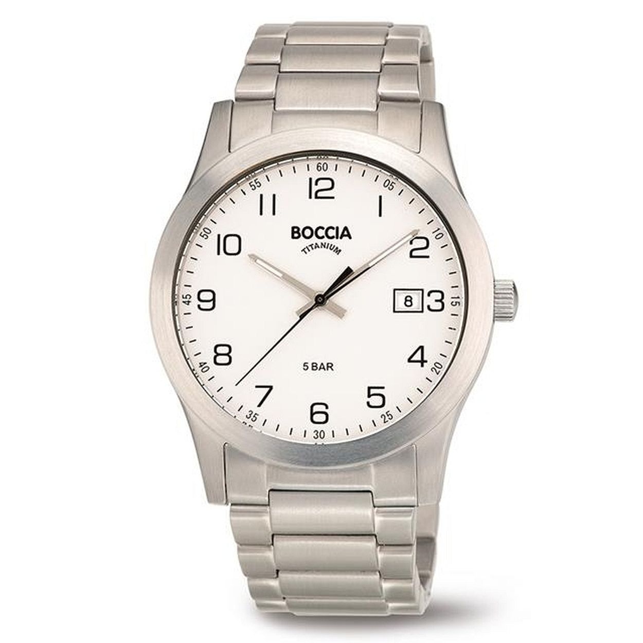Boccia Titanium 3619.01  horloge - Titanium - Zilverkleurig - 40 mm
Waterdicht 5 atm