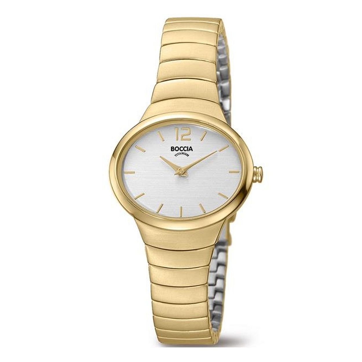 Boccia horloge dames titanium - 30mm

Boccia Titanium: de specialist in het edelmetaal titanium � horloges en sieraden van puur (99,7%) titanium. Titanium heeft een hoog draagcomfort: het is licht in gewicht, huidvriendelijk en neemt de temperatuur van de huid snel aan. 