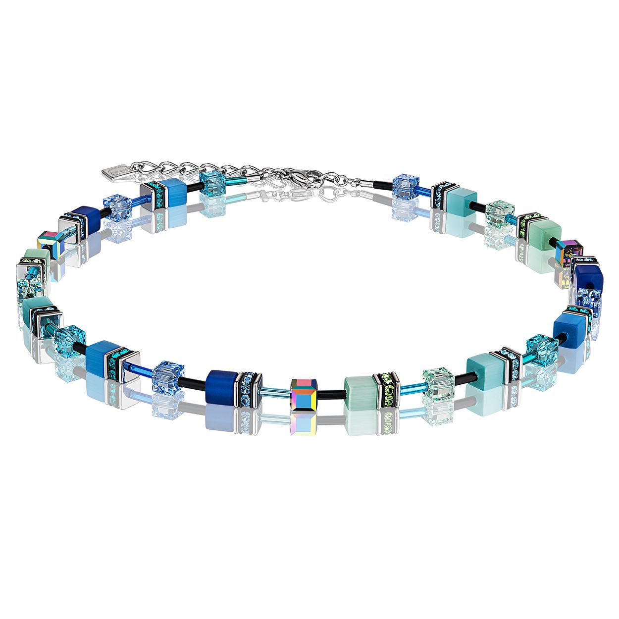 0705 Collier Blauw-Groen 40-45cm 2838-10-0705