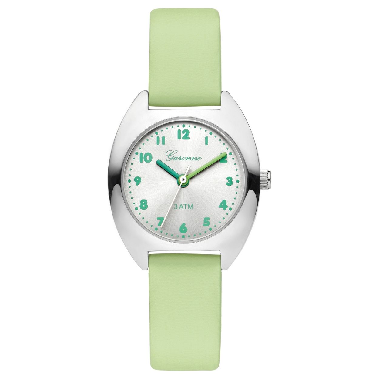 Garonne horloge met geel/groen horlogeband