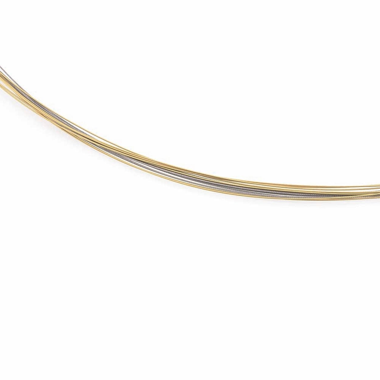 Bicolour staal met titanium collier  BOC-0859-03