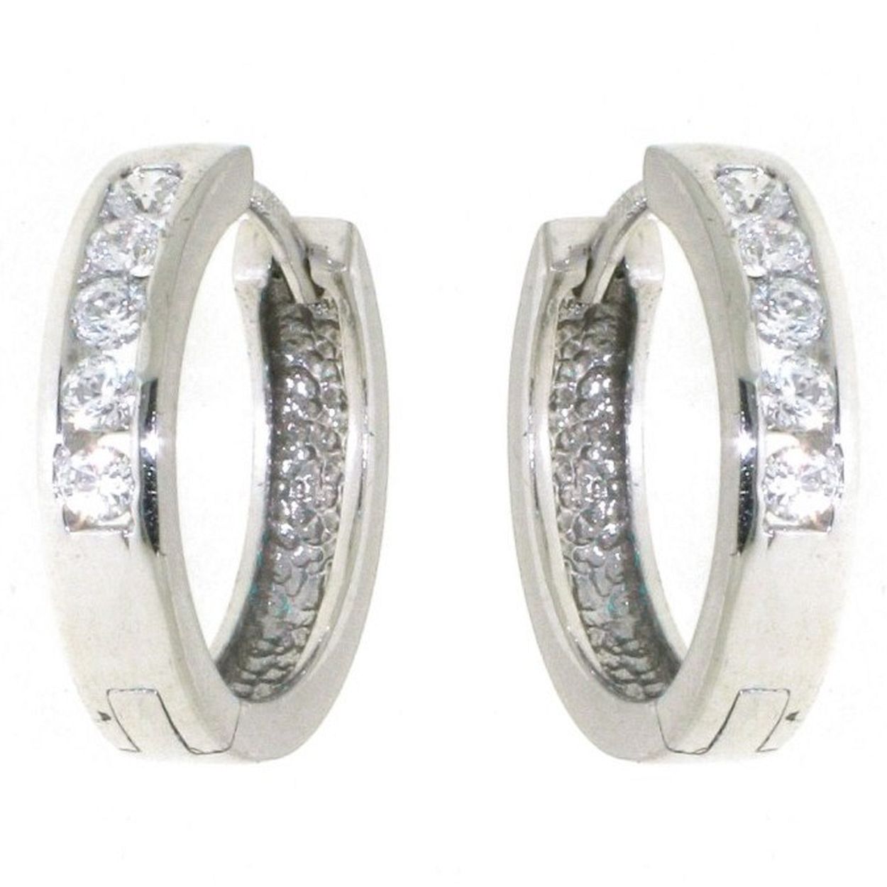 Creolen Hartenwens witgoud zirconia S0002-W