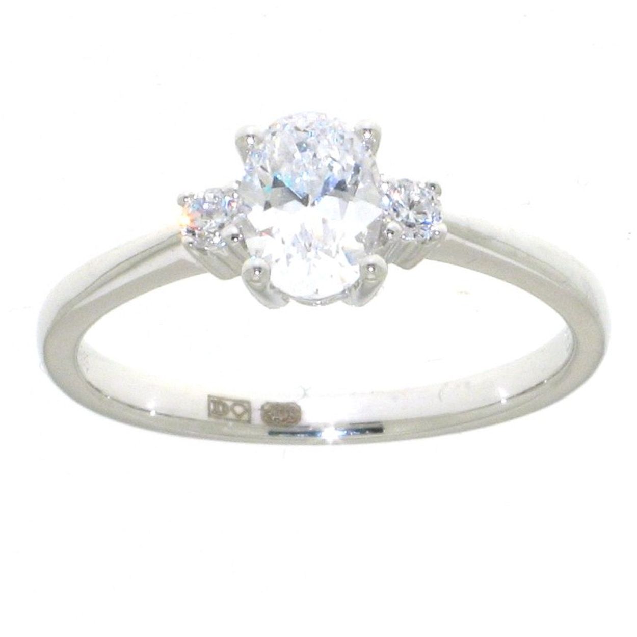 Damesring Hartenwens witgoud zirconia AH103-W