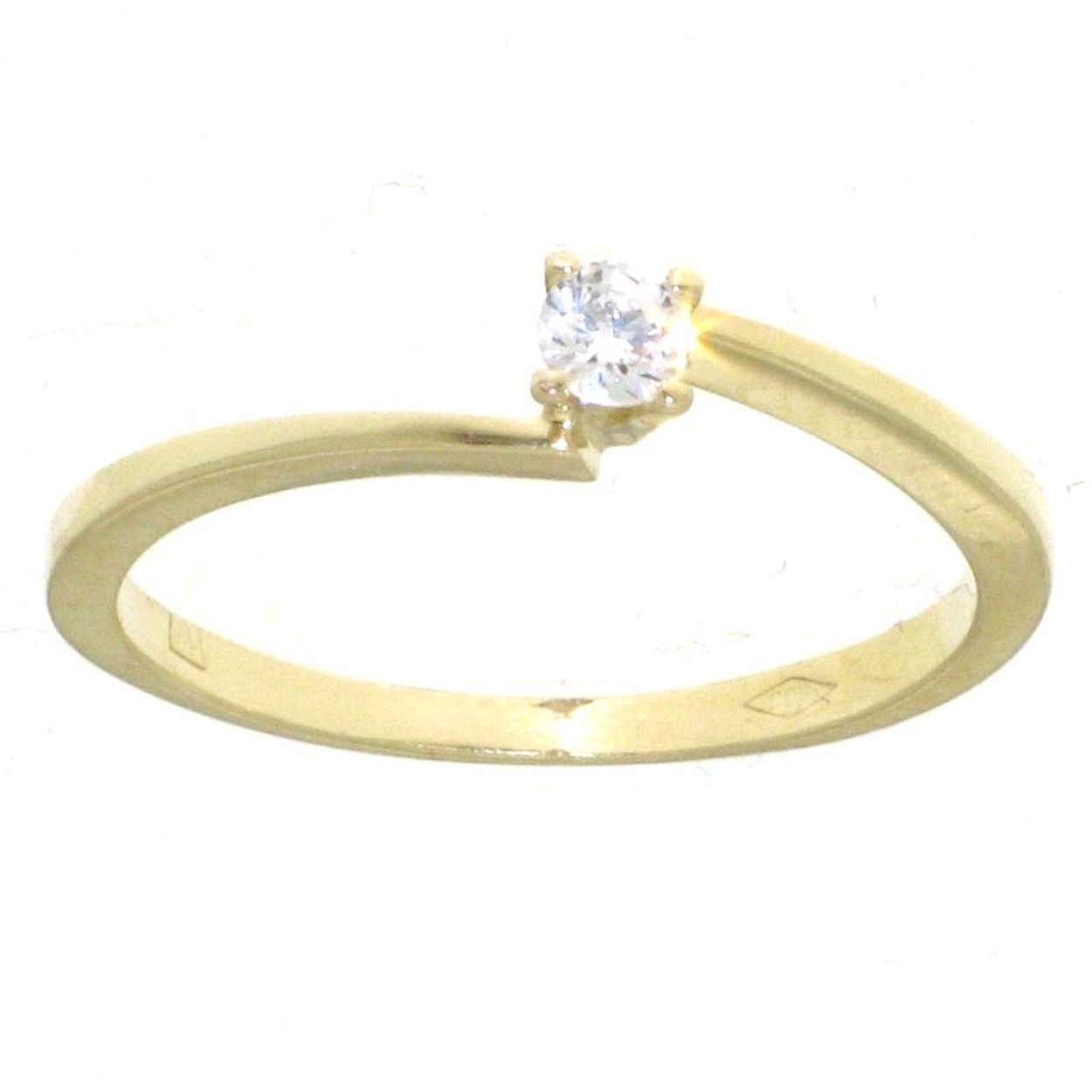 Damesring Hartenwens goud zirconia AH184-G