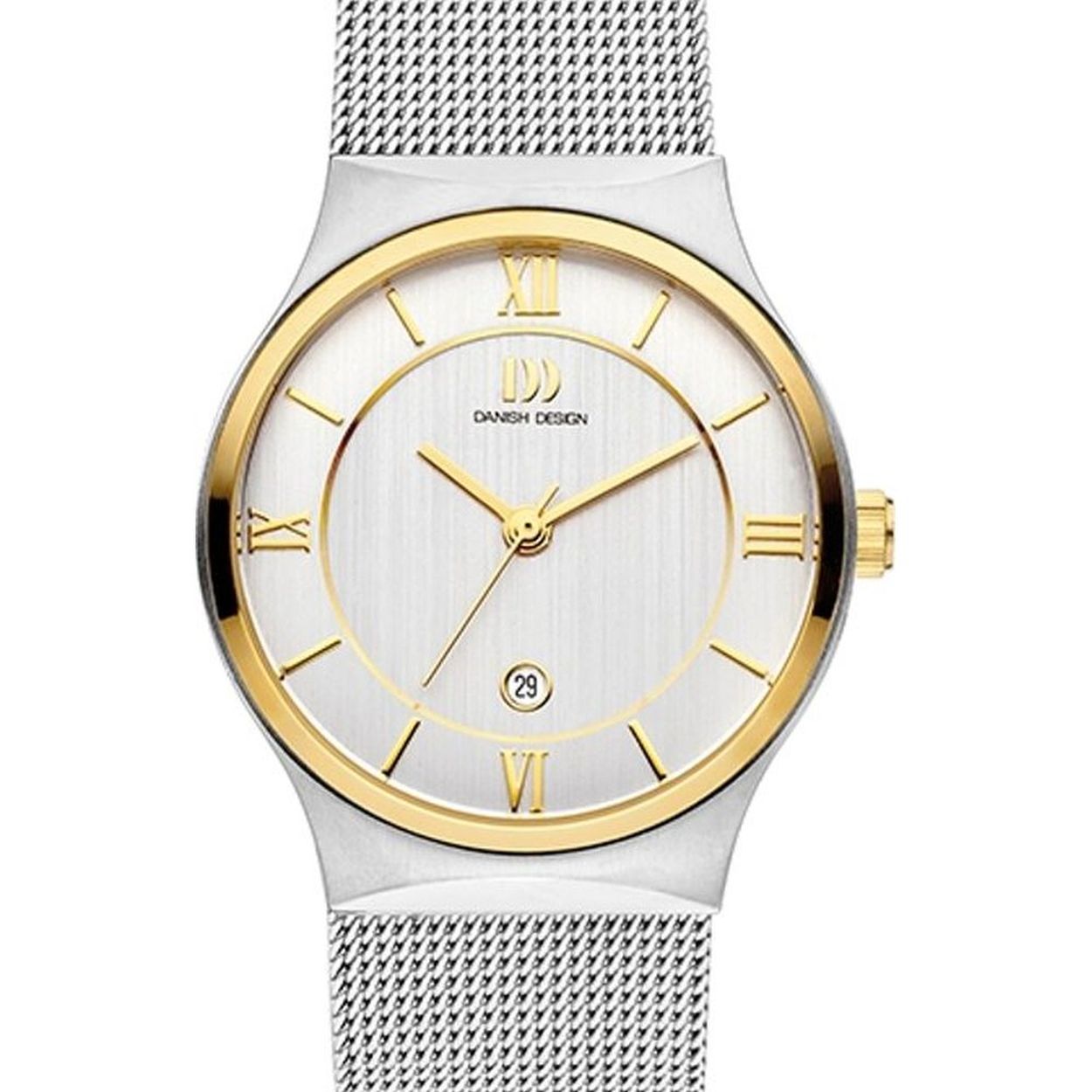 Danish Design horloge met zilverkleurige band