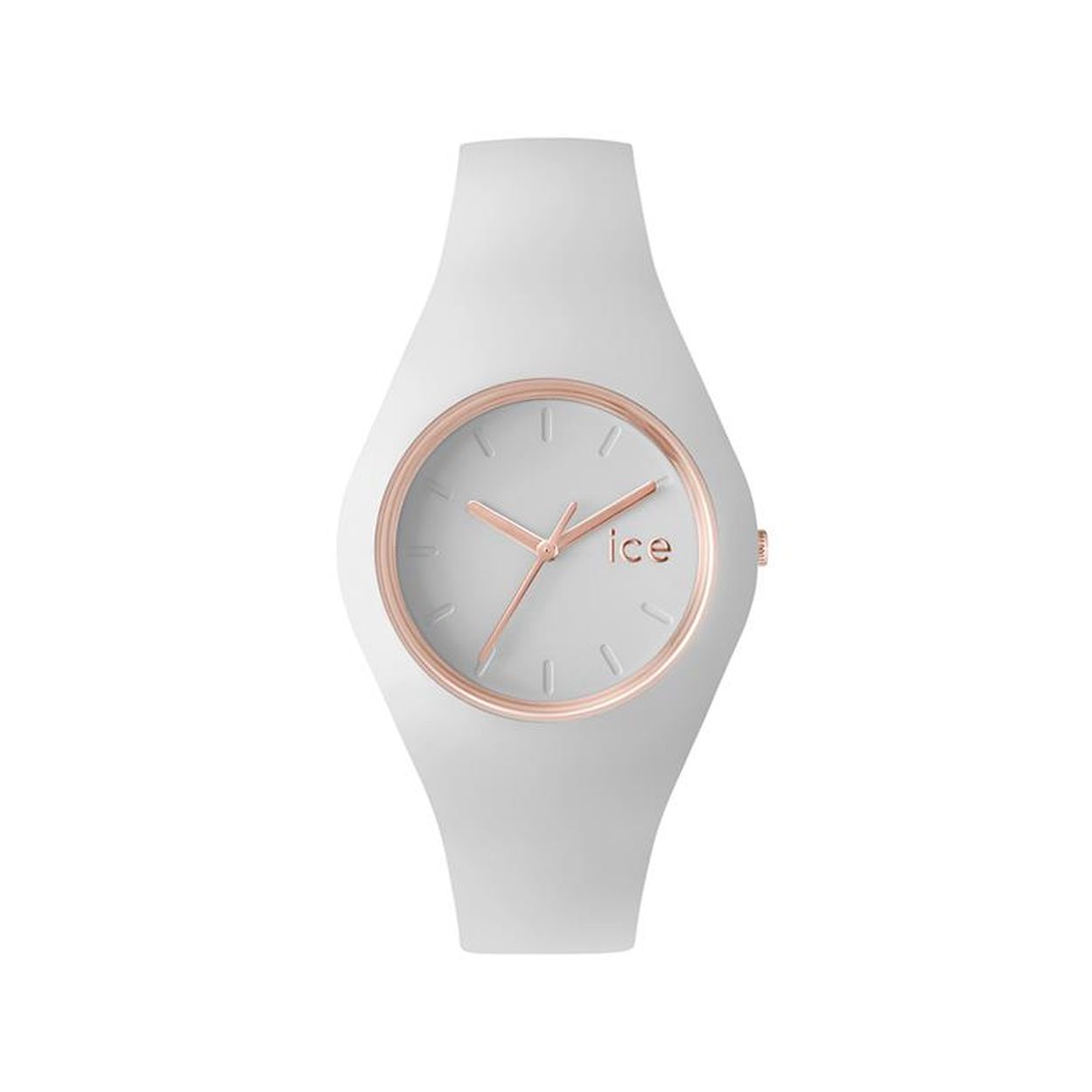 Het is een horloge met een ultratrendy design. Zijn armband in extradunne silicone is, net als zijn wijzerplaat, wit. De omtrek van zijn wijzerplaat en zijn wijzers zijn dan weer rosé. Dit kleine model is ideaal voor vrouwen en kinderen.