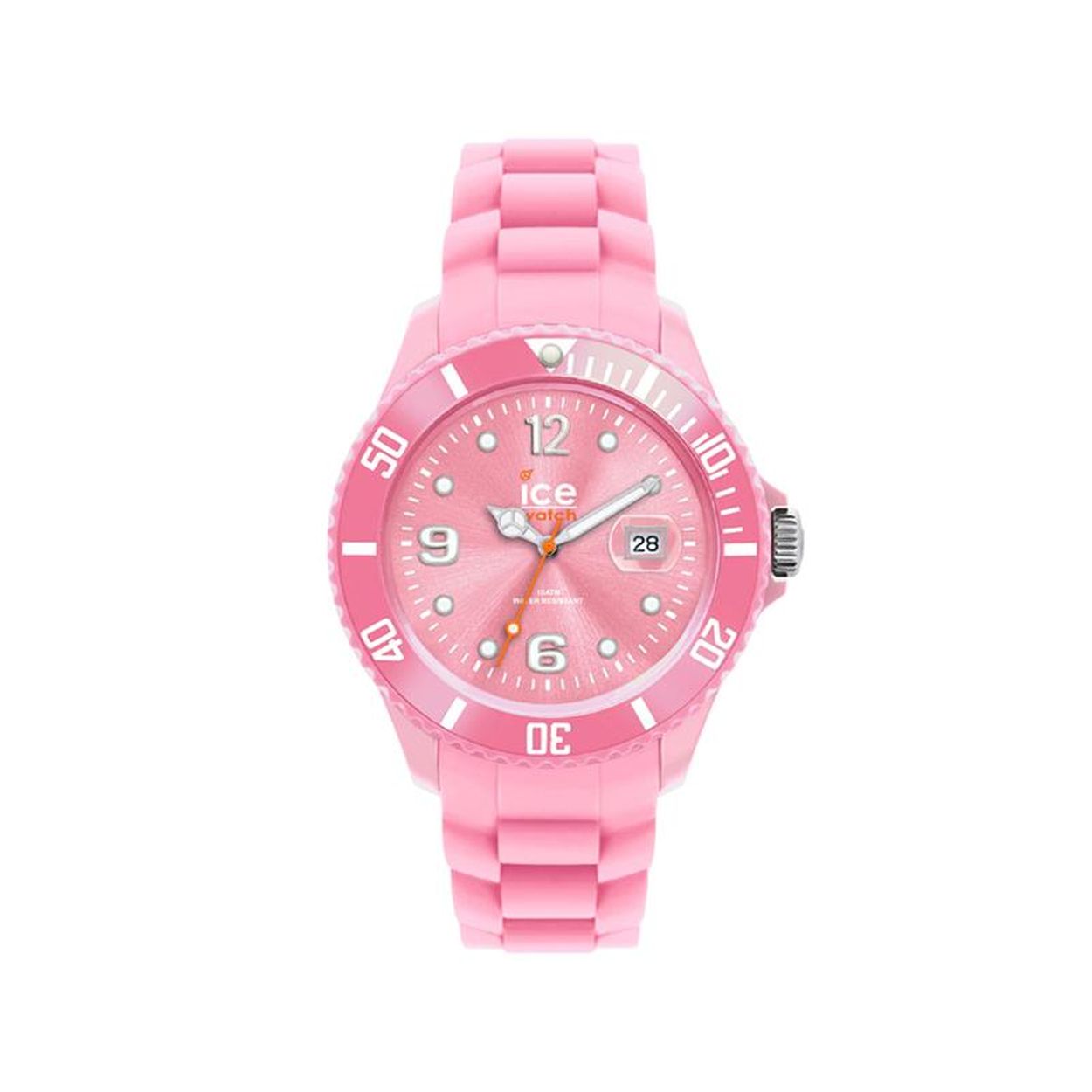 Ice Watch ICE glitter- IW001464  Dit horloge uit de ICE forever serie heeft een roze siliconen band met een roze wijzerplaat met witte details. Het horloge is voorzien van mineraal glas en een diameter van 35 mm.  HET MERK  Ice-Watch bestaat al sinds 2007 en heeft als motto  "Change. You can". De horloges worden in verschillende kleuren - van transparant tot  fluorescerend  - uitgevoerd. Dit zorgt ervoor dat er een Ice-Watch is voor elke smaak, stijl en elke look waardoor je zo vaak van Ice-Watch kunt  wisselen zoals je wilt.    SPECIFICATIES  - Mineraal glas  - Ronde kastvorm   - � 35 mm  - Roze horlogekast  - Roze wijzerplaat met witte details - Roze siliconen horlogeband  - 10 ATM (Zwemmen & Snorkelen)